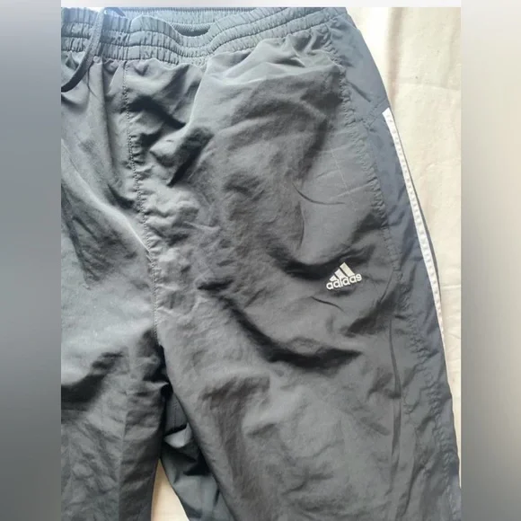 Adidas three stripes vintage retro black sweatpants size XL - Picture 5 of 8
